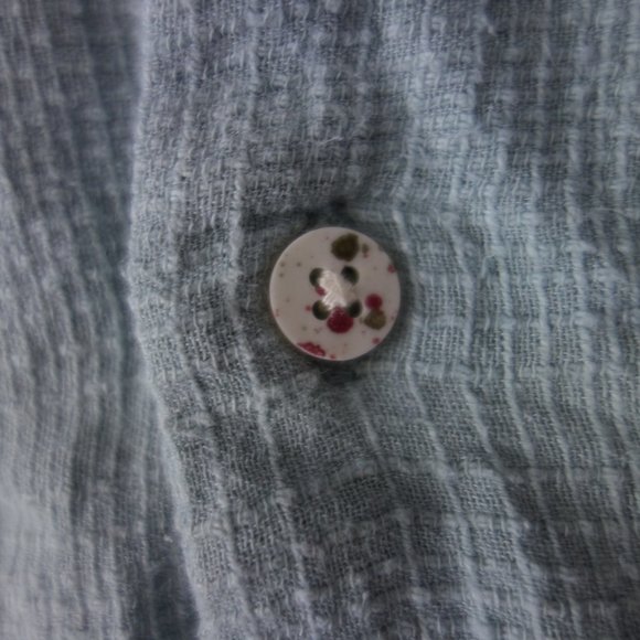 Diesel StyleLabTurquoise Button Down Short Sleeve Shirt Size S - Picture 9 of 13